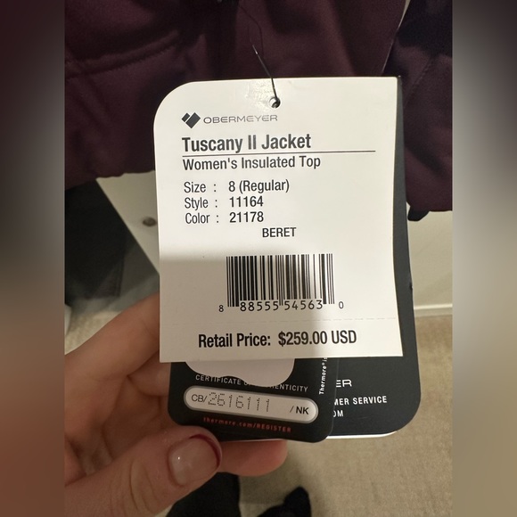 Obermeyer Tuscany II Insulated Jacket - size 8 - Picture 3 of 7